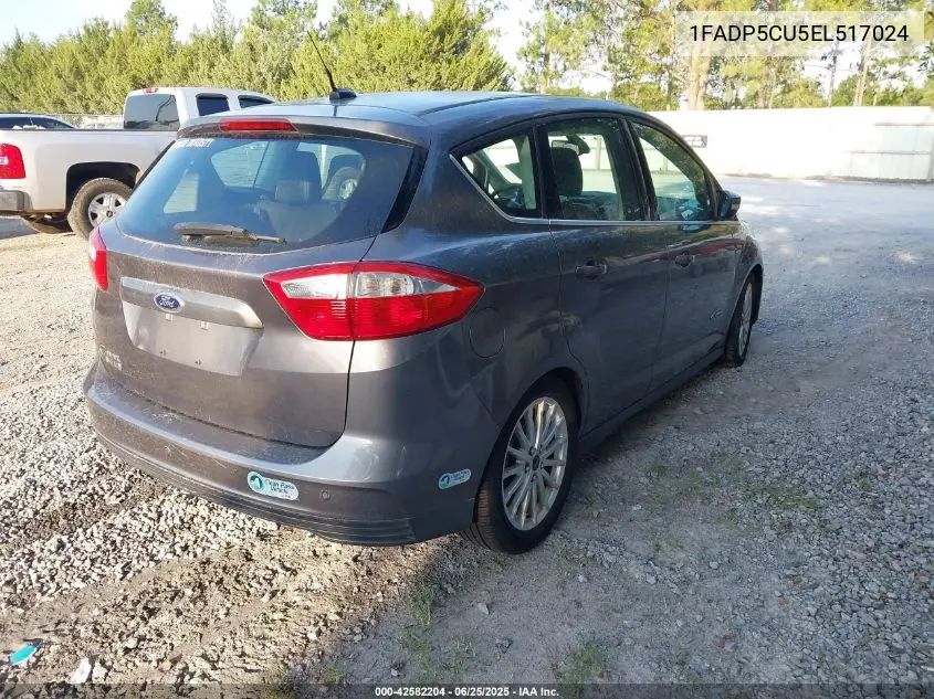 2014 Ford C-Max Energi Sel VIN: 1FADP5CU5EL517024 Lot: 42582204