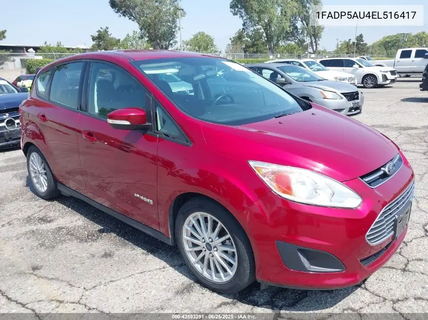 2014 Ford C-Max Hybrid Se VIN: 1FADP5AU4EL516417 Lot: 42593291