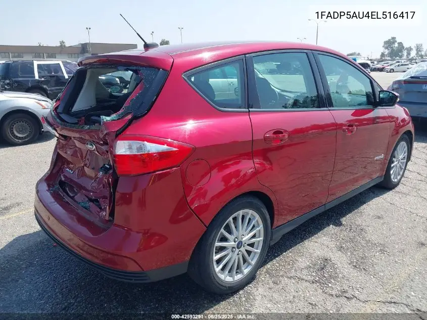 2014 Ford C-Max Hybrid Se VIN: 1FADP5AU4EL516417 Lot: 42593291