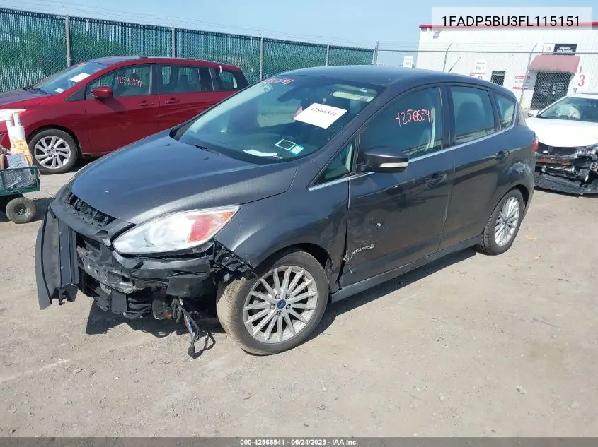 2015 Ford C-Max Hybrid Sel VIN: 1FADP5BU3FL115151 Lot: 42566541