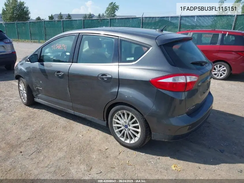 2015 Ford C-Max Hybrid Sel VIN: 1FADP5BU3FL115151 Lot: 42566541