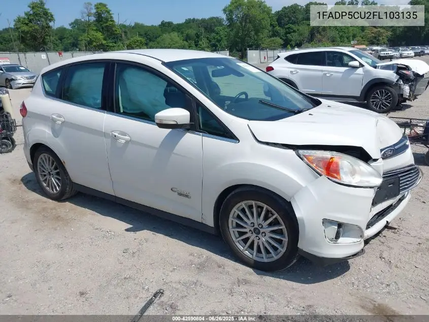 2015 Ford C-Max Energi Sel VIN: 1FADP5CU2FL103135 Lot: 42590804