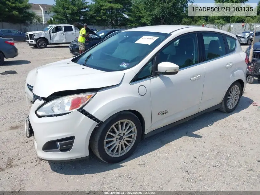 2015 Ford C-Max Energi Sel VIN: 1FADP5CU2FL103135 Lot: 42590804
