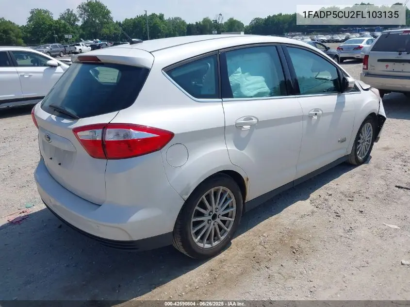 2015 Ford C-Max Energi Sel VIN: 1FADP5CU2FL103135 Lot: 42590804