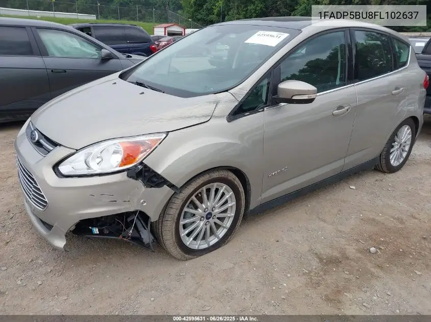2015 Ford C-Max Hybrid Sel VIN: 1FADP5BU8FL102637 Lot: 42595631