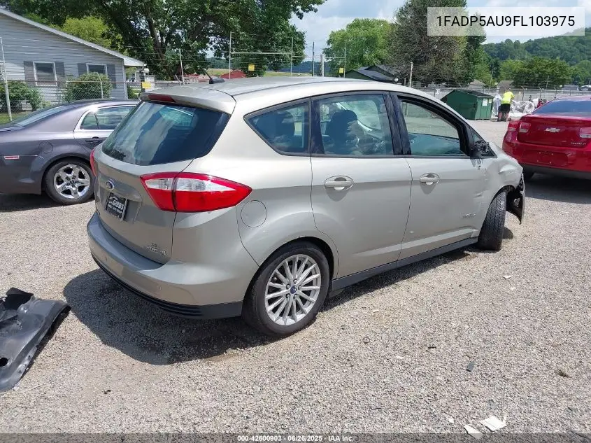 2015 Ford C-Max Hybrid Se VIN: 1FADP5AU9FL103975 Lot: 42600903