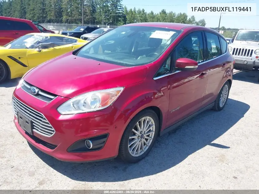 2015 Ford C-Max Hybrid Sel VIN: 1FADP5BUXFL119441 Lot: 42632483