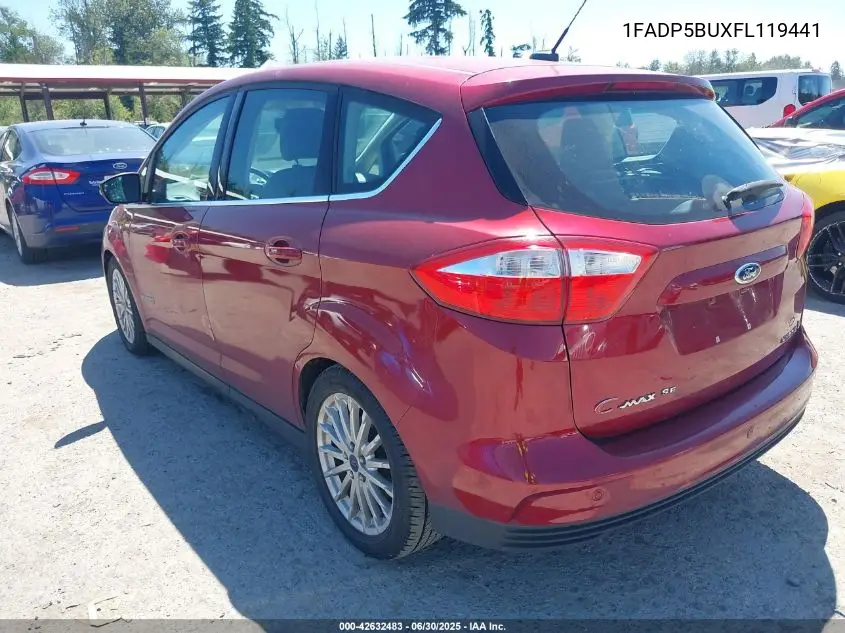2015 Ford C-Max Hybrid Sel VIN: 1FADP5BUXFL119441 Lot: 42632483