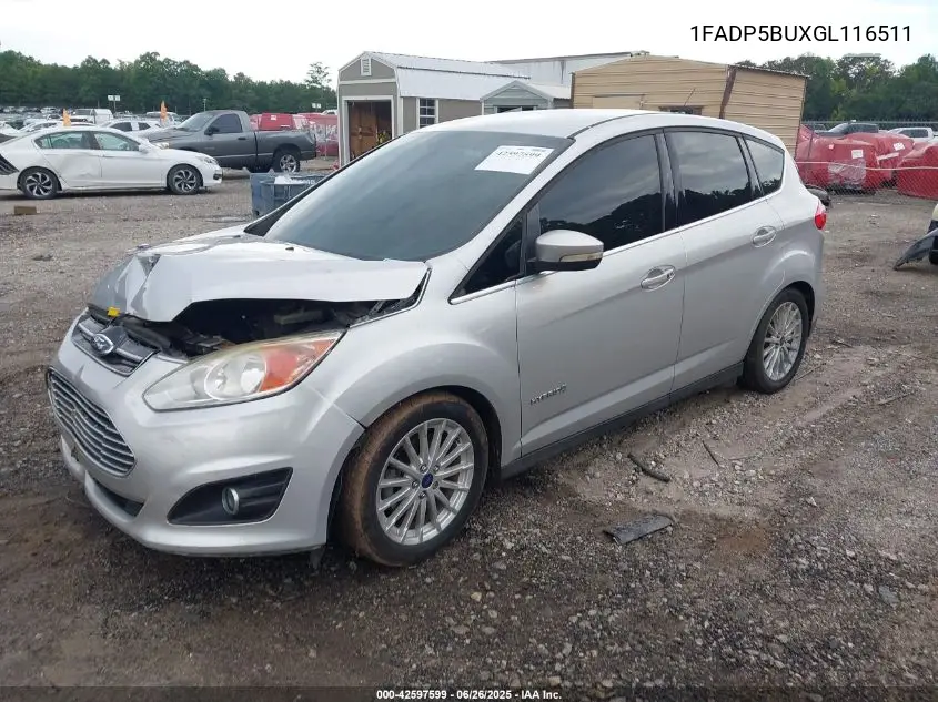 2016 Ford C-Max Sel VIN: 1FADP5BUXGL116511 Lot: 42597599