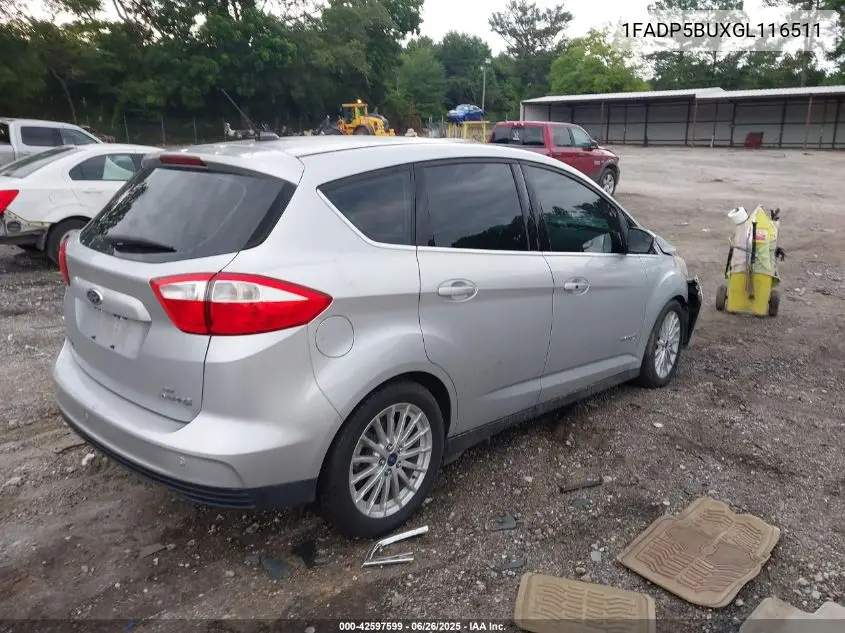 2016 Ford C-Max Sel VIN: 1FADP5BUXGL116511 Lot: 42597599