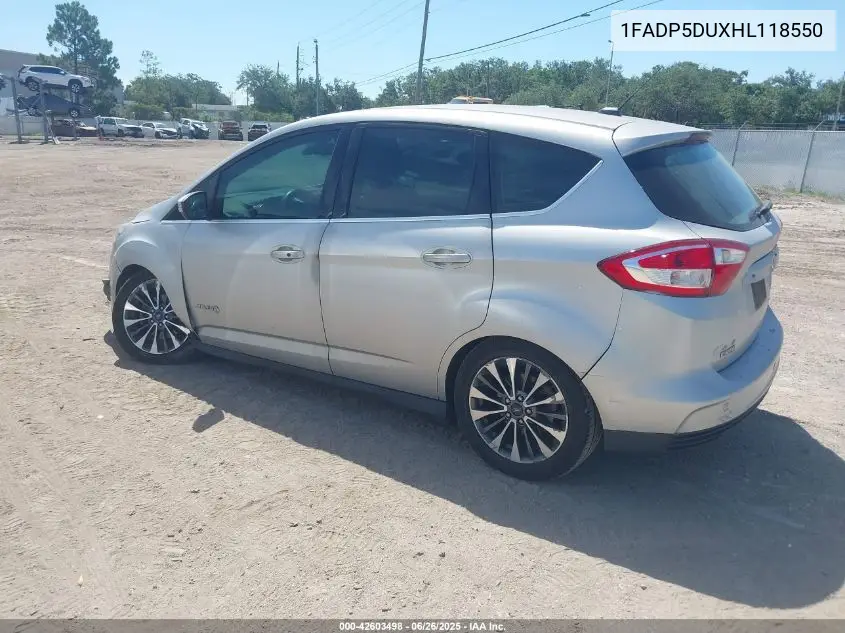 2017 Ford C-Max Hybrid Titanium VIN: 1FADP5DUXHL118550 Lot: 42603498
