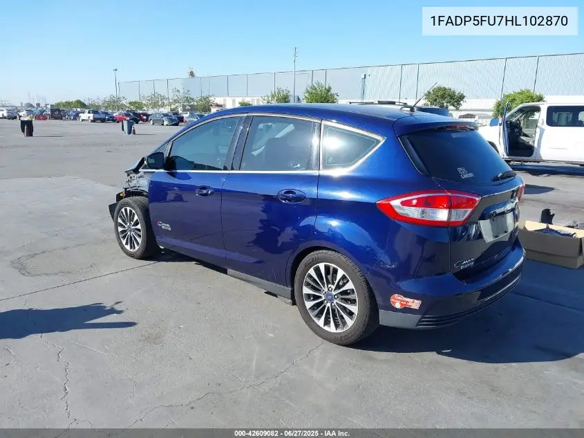 2017 Ford C-Max Energi Titanium VIN: 1FADP5FU7HL102870 Lot: 42609082