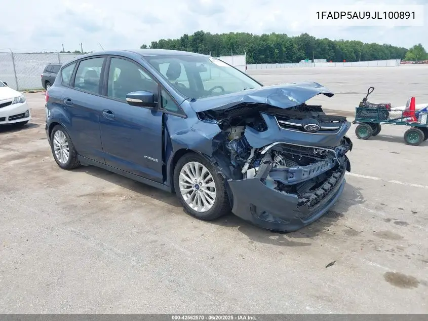 2018 Ford C-Max Hybrid Se VIN: 1FADP5AU9JL100891 Lot: 42562570