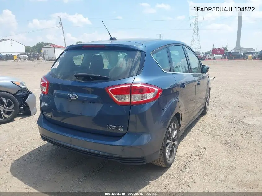 2018 Ford C-Max Hybrid Titanium VIN: 1FADP5DU4JL104522 Lot: 42605939