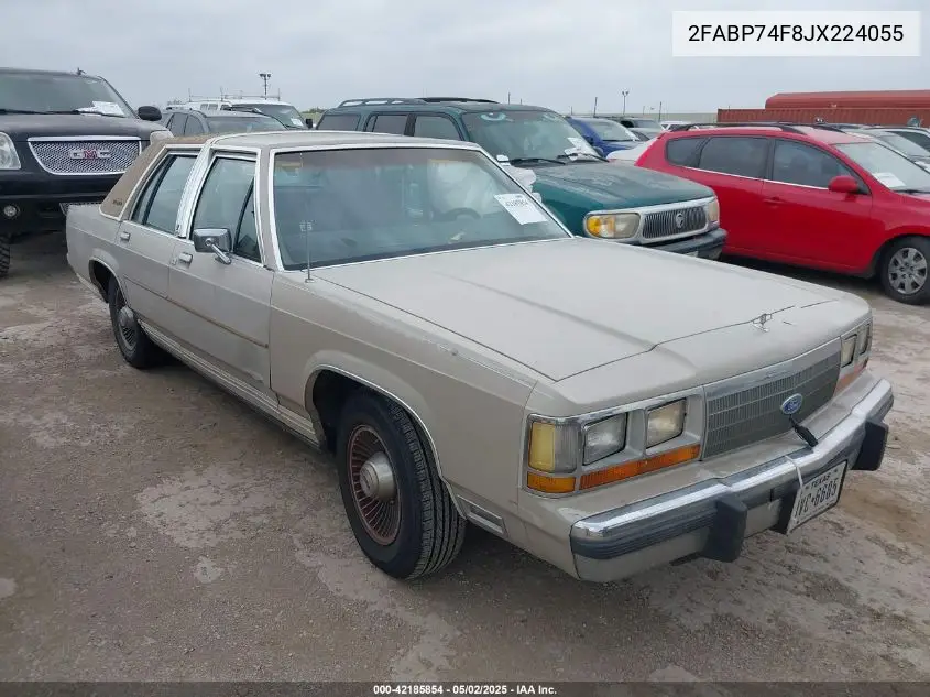1988 Ford Crown Victoria Lx VIN: 2FABP74F8JX224055 Lot: 42185854