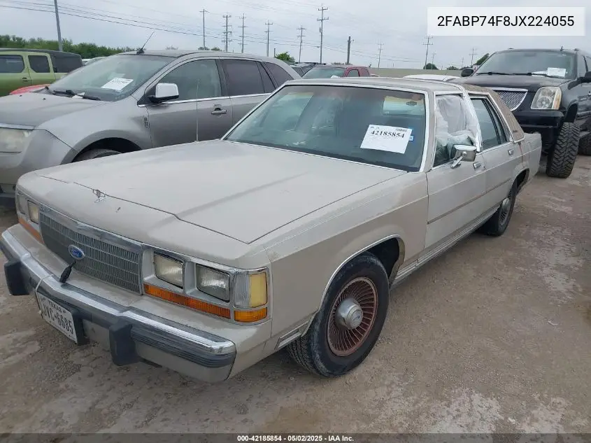 1988 Ford Crown Victoria Lx VIN: 2FABP74F8JX224055 Lot: 42185854