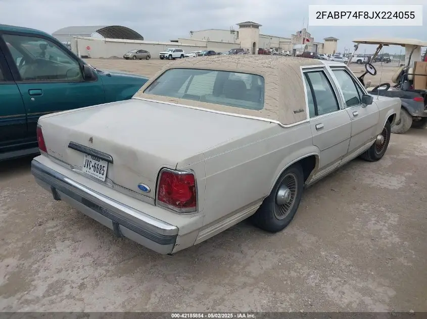 1988 Ford Crown Victoria Lx VIN: 2FABP74F8JX224055 Lot: 42185854