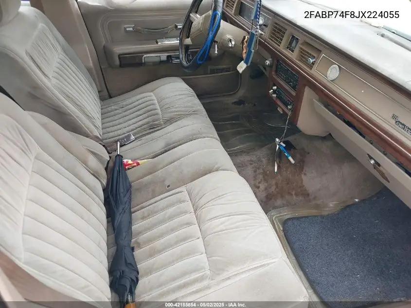 1988 Ford Crown Victoria Lx VIN: 2FABP74F8JX224055 Lot: 42185854