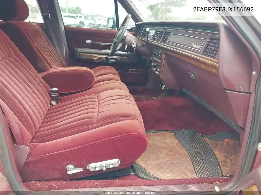 1988 Ford Crown Victoria Country Squire Lx VIN: 2FABP79F3JX156692 Lot: 42558429