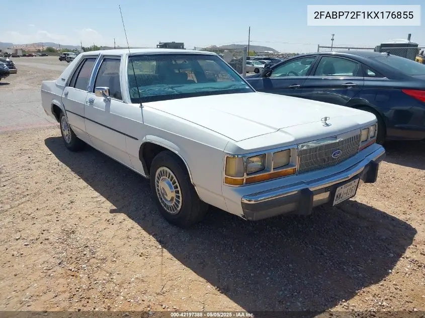 1989 Ford Crown Victoria S VIN: 2FABP72F1KX176855 Lot: 42197388