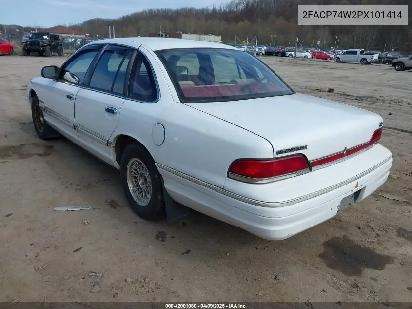 1993 Ford Crown Victoria Lx VIN: 2FACP74W2PX101414 Lot: 42001080