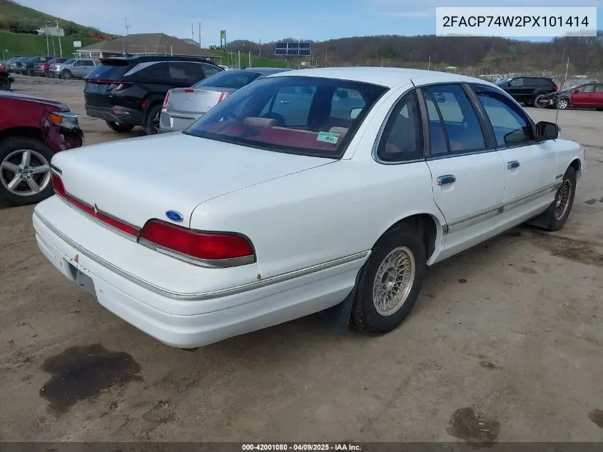 1993 Ford Crown Victoria Lx VIN: 2FACP74W2PX101414 Lot: 42001080