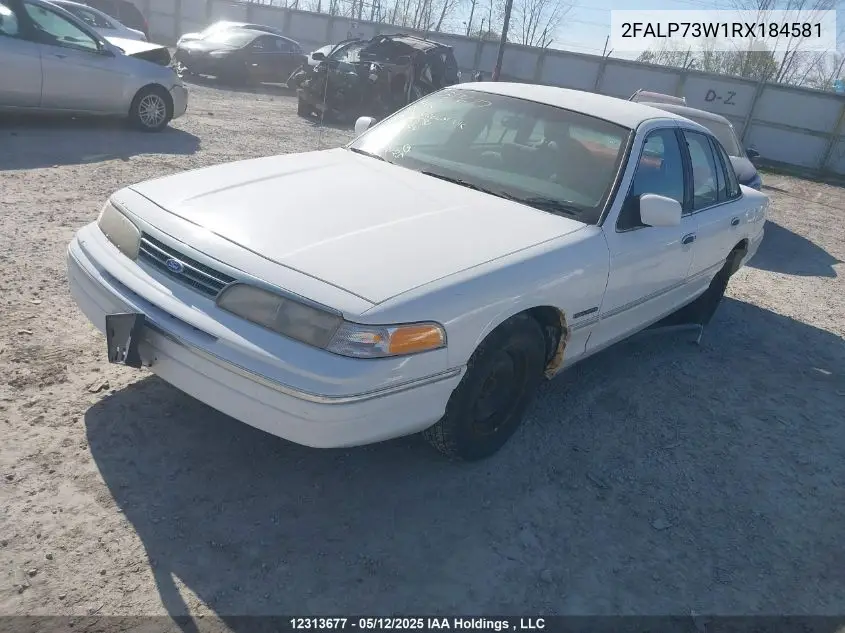 1994 Ford Crown Victoria VIN: 2FALP73W1RX184581 Lot: 12313677