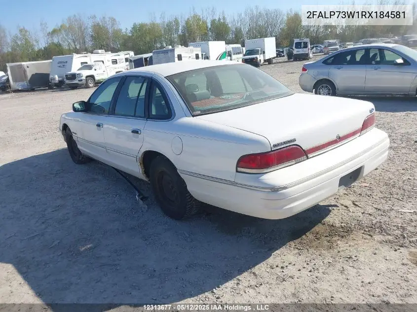 1994 Ford Crown Victoria VIN: 2FALP73W1RX184581 Lot: 12313677