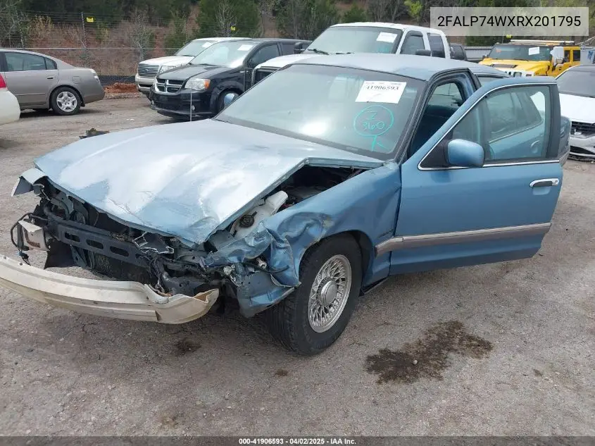 1994 Ford Crown Victoria Lx VIN: 2FALP74WXRX201795 Lot: 41906593