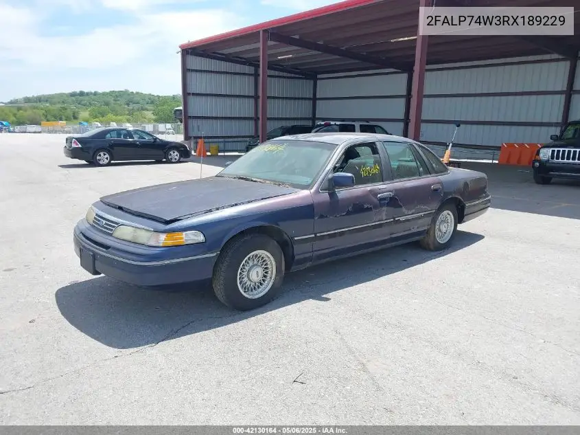 1994 Ford Crown Victoria Lx VIN: 2FALP74W3RX189229 Lot: 42130164