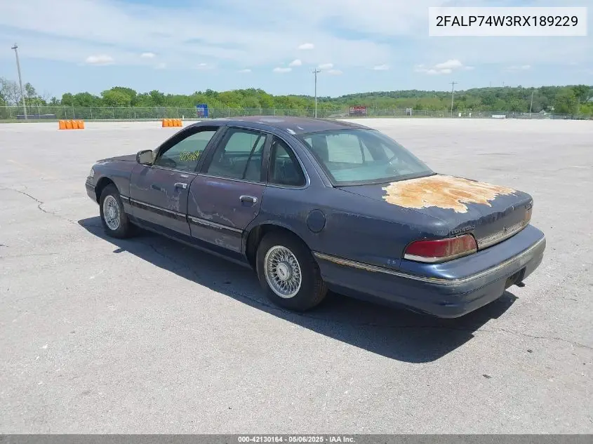 1994 Ford Crown Victoria Lx VIN: 2FALP74W3RX189229 Lot: 42130164