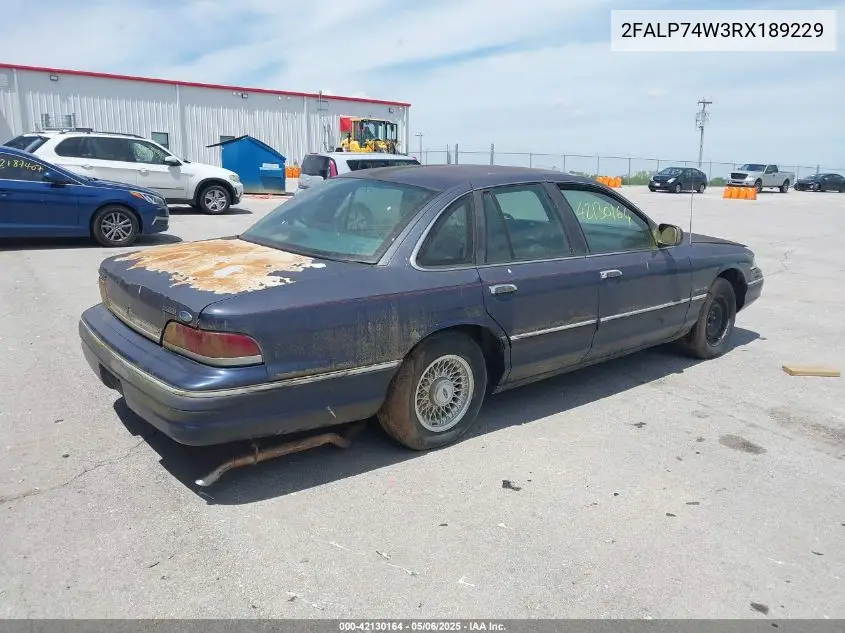 1994 Ford Crown Victoria Lx VIN: 2FALP74W3RX189229 Lot: 42130164