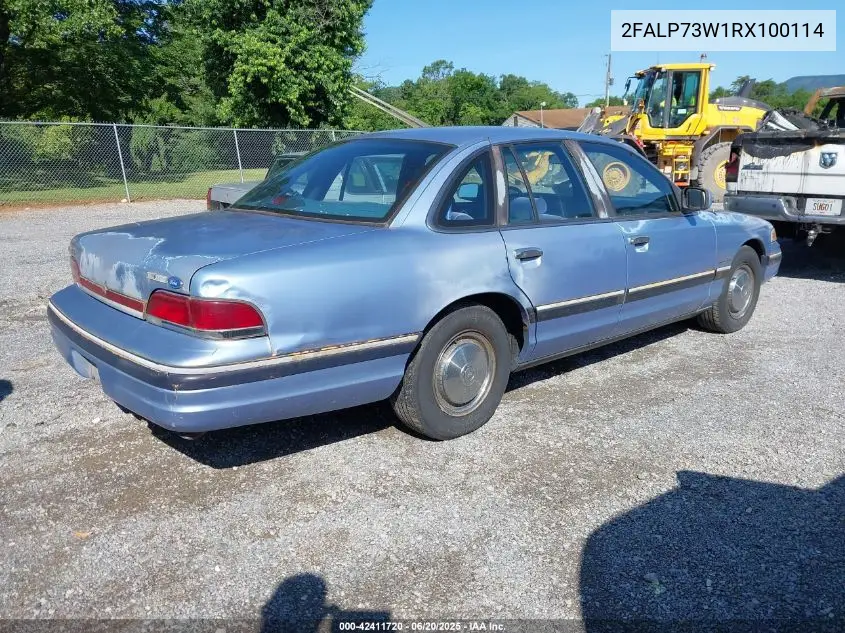 1994 Ford Crown Victoria VIN: 2FALP73W1RX100114 Lot: 42411720
