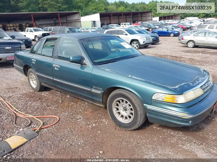 1995 Ford Crown Victoria Lx VIN: 2FALP74W8SX103239 Lot: 42641685