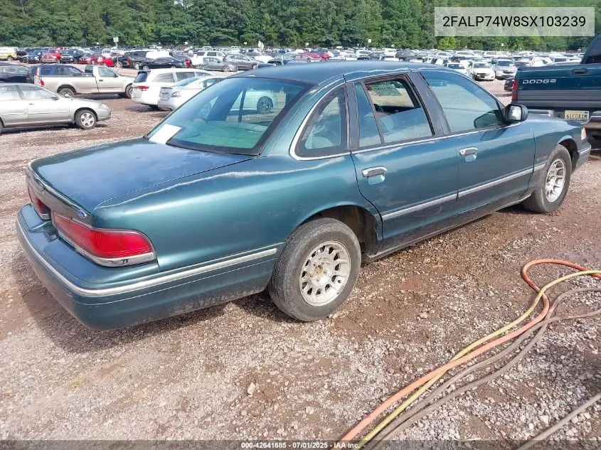 1995 Ford Crown Victoria Lx VIN: 2FALP74W8SX103239 Lot: 42641685