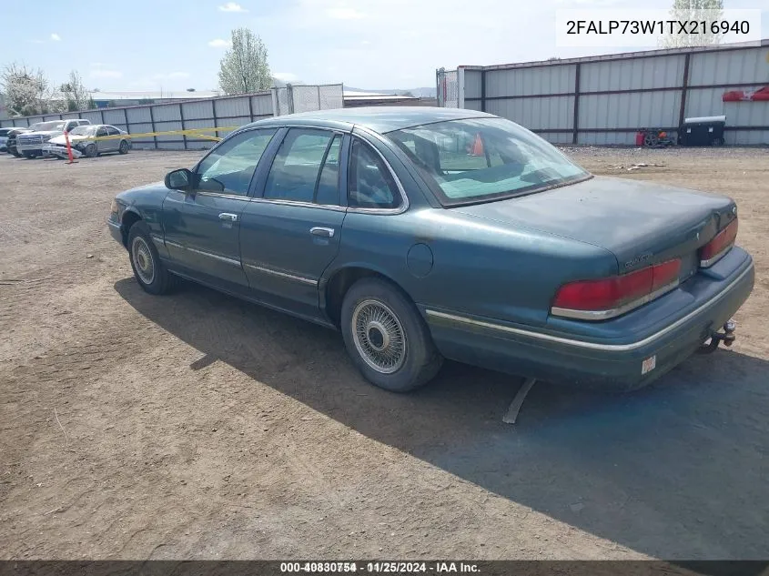 1996 Ford Crown Victoria VIN: 2FALP73W1TX216940 Lot: 40830754