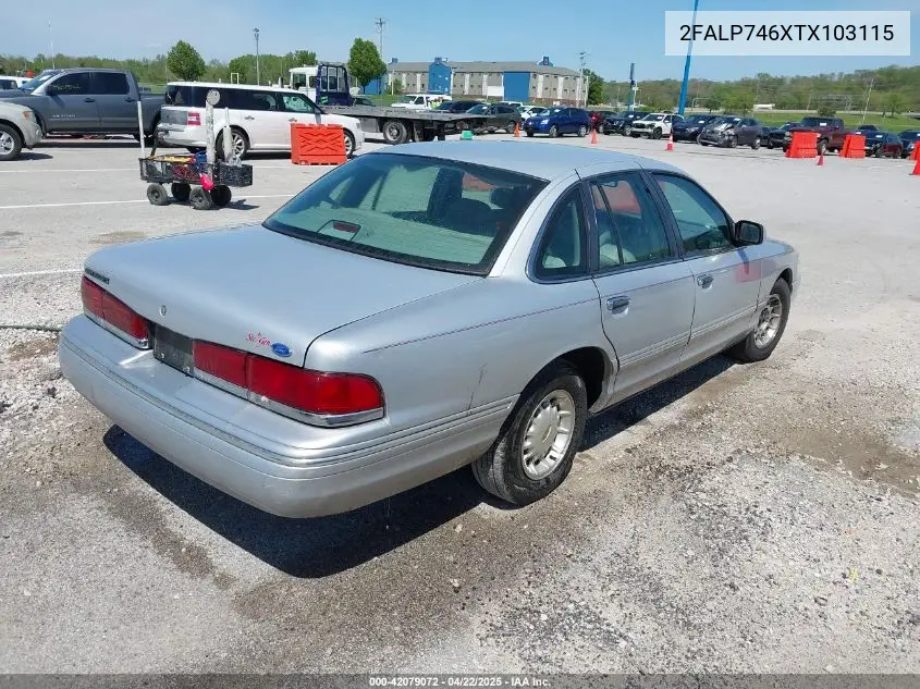 1996 Ford Crown Victoria Lx VIN: 2FALP746XTX103115 Lot: 42079072