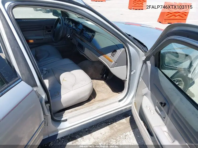 1996 Ford Crown Victoria Lx VIN: 2FALP746XTX103115 Lot: 42079072