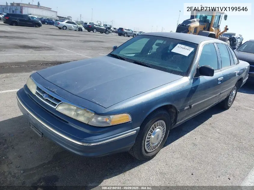 1997 Ford Crown Victoria Police Interceptor VIN: 2FALP71W1VX199546 Lot: 42160103