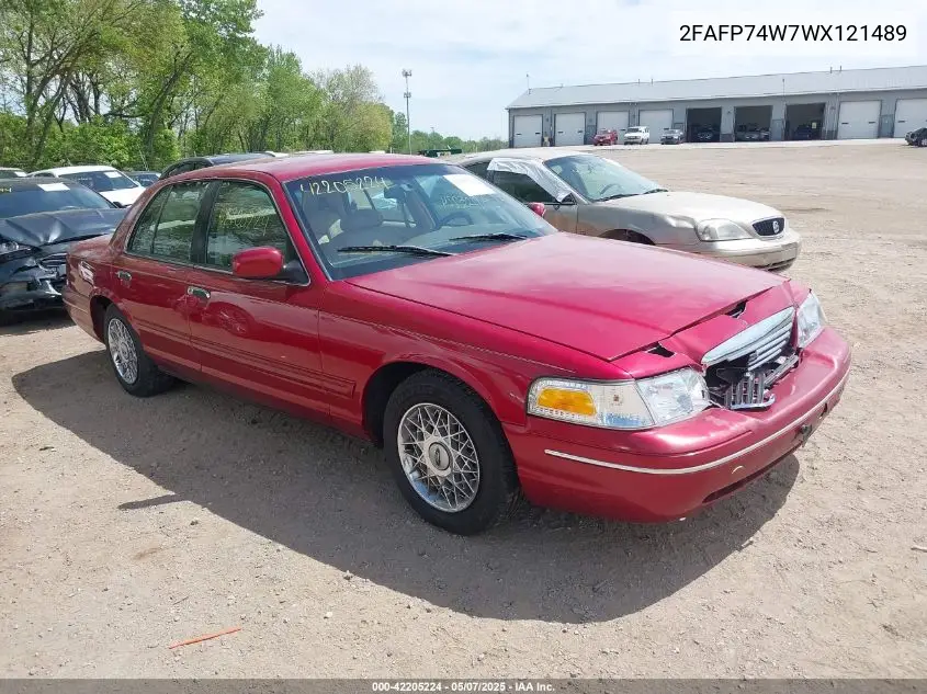 1998 Ford Crown Victoria Lx VIN: 2FAFP74W7WX121489 Lot: 42205224