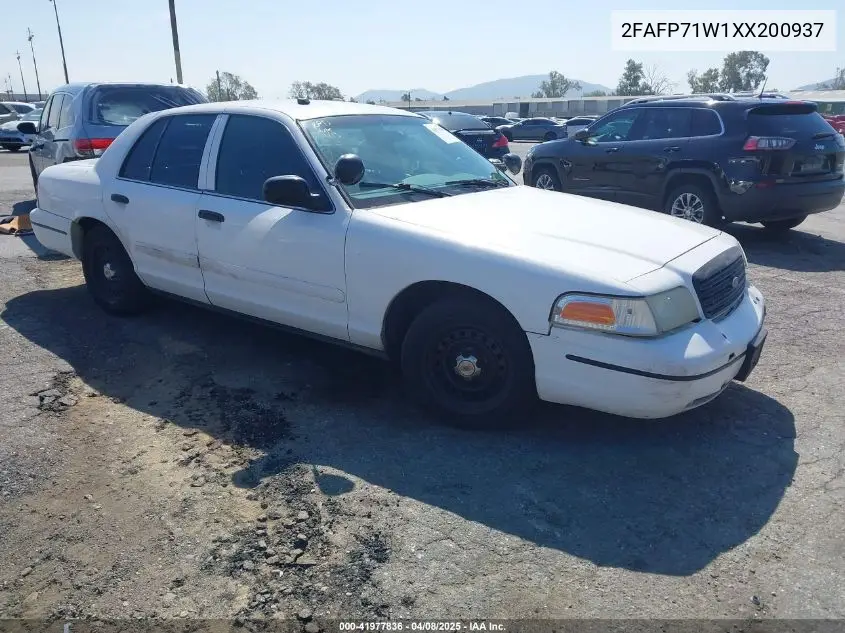 1999 Ford Crown Victoria Police Interceptor VIN: 2FAFP71W1XX200937 Lot: 41977836