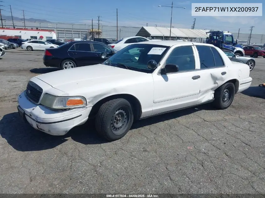 1999 Ford Crown Victoria Police Interceptor VIN: 2FAFP71W1XX200937 Lot: 41977836