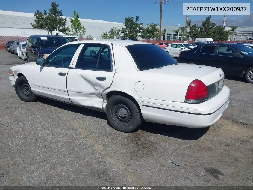 1999 Ford Crown Victoria Police Interceptor VIN: 2FAFP71W1XX200937 Lot: 41977836