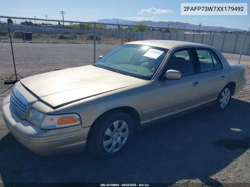 1999 Ford Crown Victoria VIN: 2FAFP73W7XX179492 Lot: 42188954