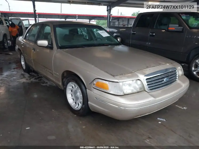 1999 Ford Crown Victoria Lx VIN: 2FAFP74W7XX101129 Lot: 42209441