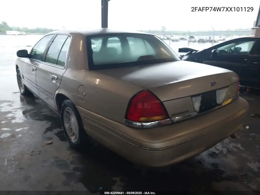 1999 Ford Crown Victoria Lx VIN: 2FAFP74W7XX101129 Lot: 42209441