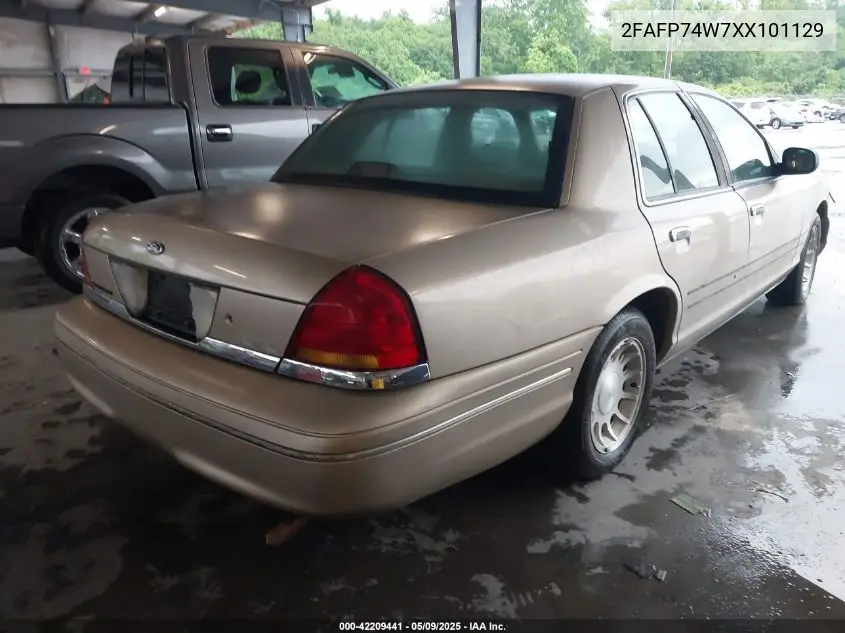 1999 Ford Crown Victoria Lx VIN: 2FAFP74W7XX101129 Lot: 42209441