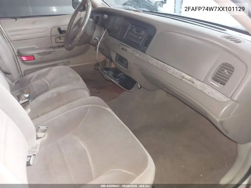 1999 Ford Crown Victoria Lx VIN: 2FAFP74W7XX101129 Lot: 42209441