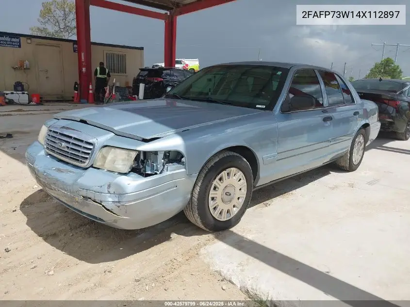 2004 Ford Crown Victoria Standard VIN: 2FAFP73W14X112897 Lot: 42579799