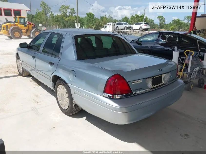 2004 Ford Crown Victoria Standard VIN: 2FAFP73W14X112897 Lot: 42579799